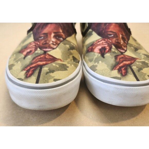 VANS x Sydney G. James Slip-On Size 13 Black History Month Collab Portrait Art - Picture 3 of 12